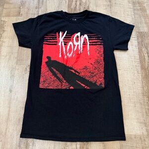 Korn Women’s/Teens Size S Small  Black Red Short Sleeve T Shirt